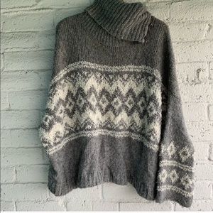 new ❄️ FP Fair Isle Split Neck Sweater